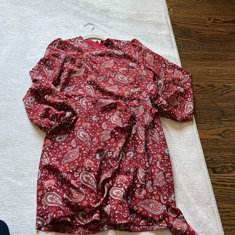 new Paisley Faux-Wrap Dress